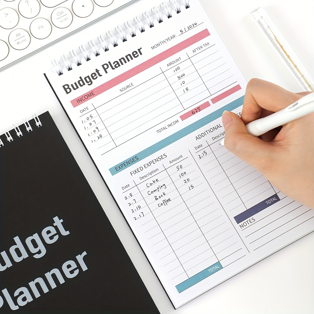 Budget Planner Monthly Bill Organizer Pvc Hardcover Budget - Temu