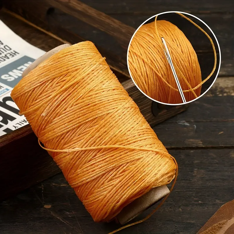 284yards Leather Sewing Waxed Thread practical Long - Temu