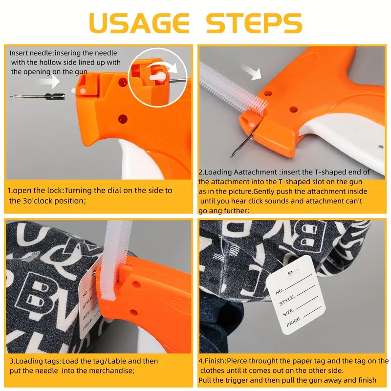 Clothes Tag Gun, Hanging Tag Gun, Standard Price Tag Machine, Perfect For  Clothes, Socks, Toys, Luggage And Other Items, Boutiques, Retail Stores,  Garment Factory, Warehouse, Delivery - Office & School Supplies - Temu
