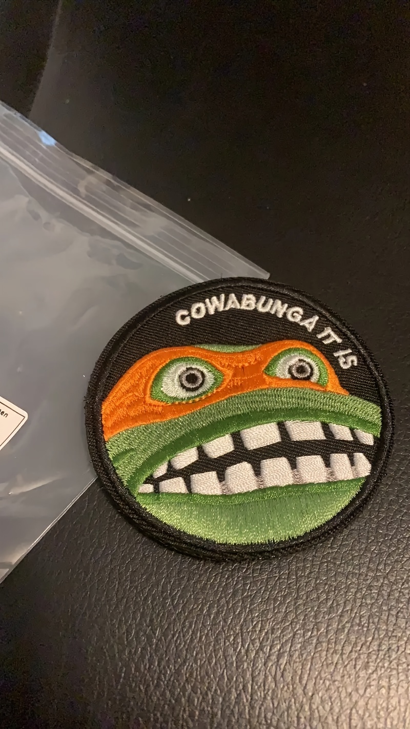 Cowabunga! Add Some Fun to Your Tactical Gear with These Embroidered Morale  Patches