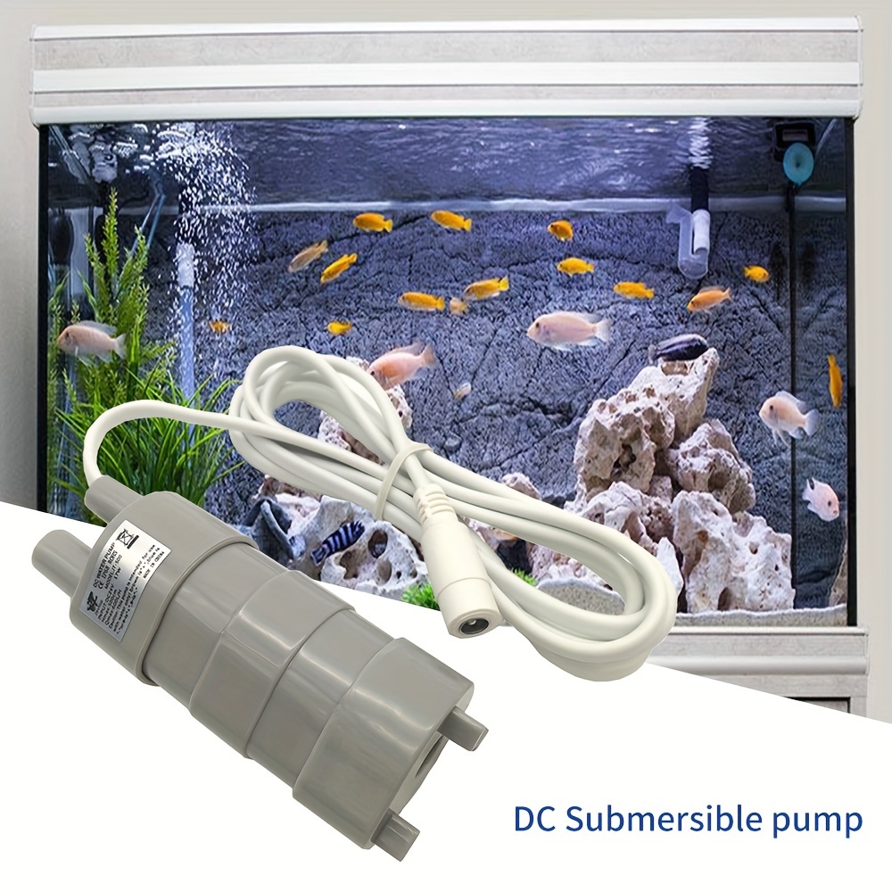 Pompe à eau submersible DC 12V 5W Pompe ultra-silencieuse pour étang,  aquarium, 280L / H ascenseur 300cm