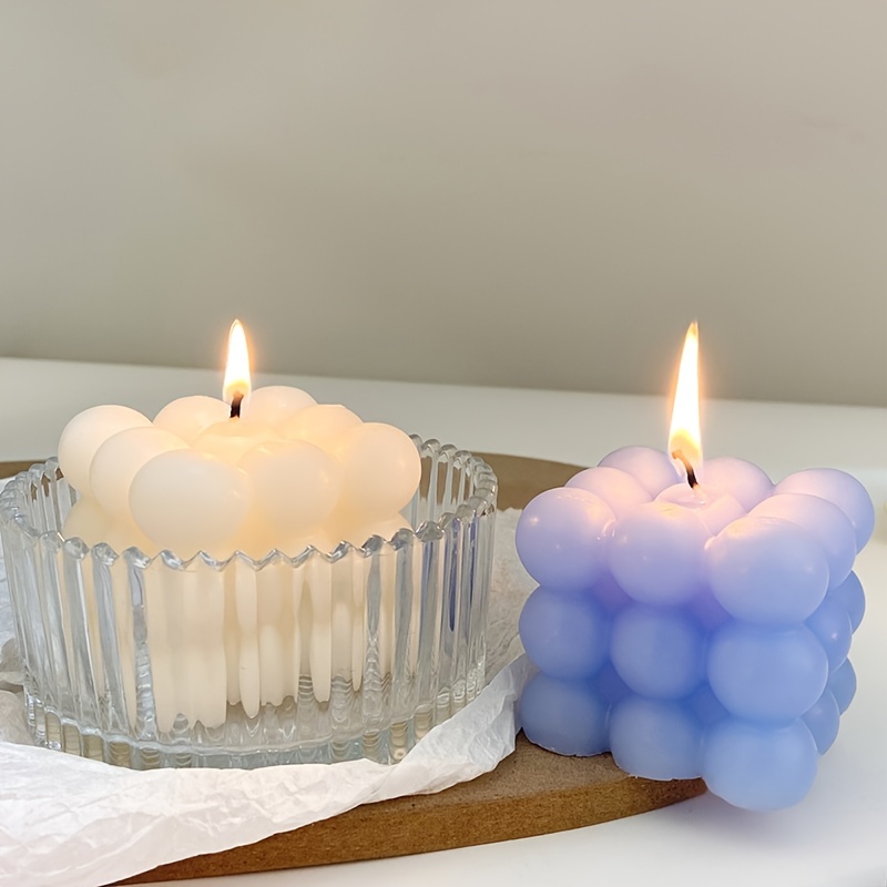 Three Vanilla Scented Heart Shaped Candles, Heart Shaped Candle