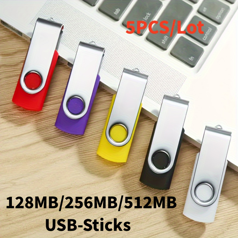 

5pcs Usb Flash Drive 128mb/256mb/512mb (small Capacity) Thumb Drive Mixed Colors