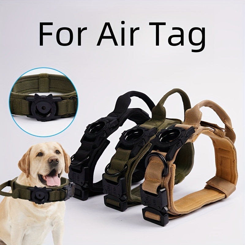 AirTag Hundehalsband - Verstellbares Hunde Halsband mit AirTag Halterung  Anhänger Halter - AirTag Hund Tracker - Apple AirTag Halsband für Kleine  bis