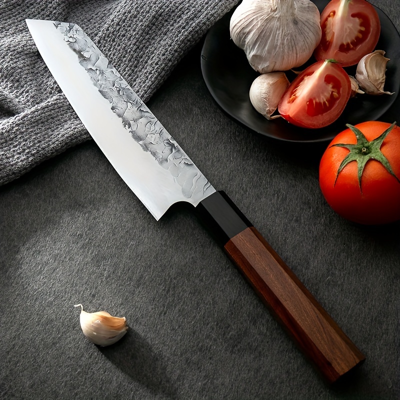 Japanese Kiritsuke Chef Knife Hand Forged Steel Kitchen - Temu