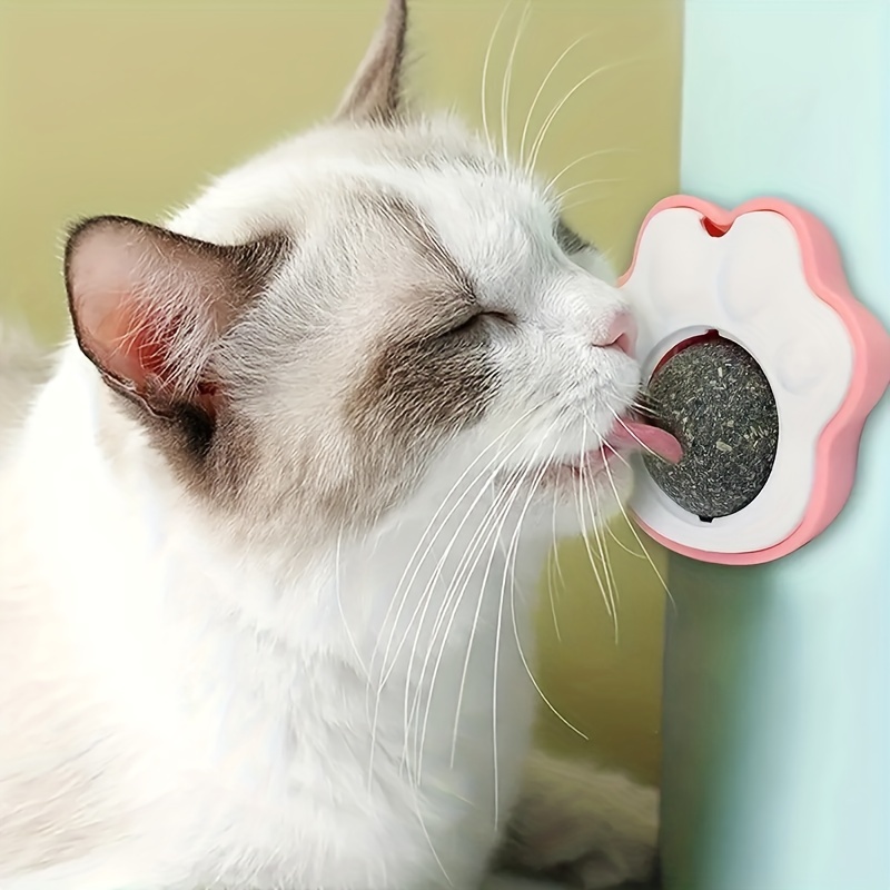 Cat Food Leaking Toy Wall-Mounted Rotating Interactive Pet Cats