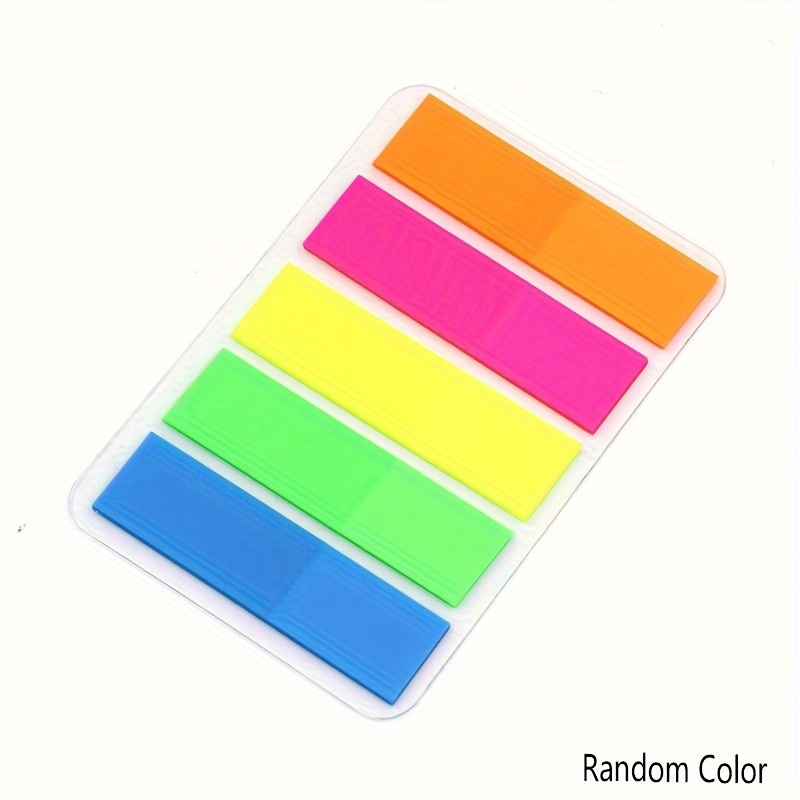 200 Pièces Notes Autocollantes Horizontales Colorées Avec 5 Couleurs,  Portable Et Pratique Pour La Prise De Notes, Mode en ligne