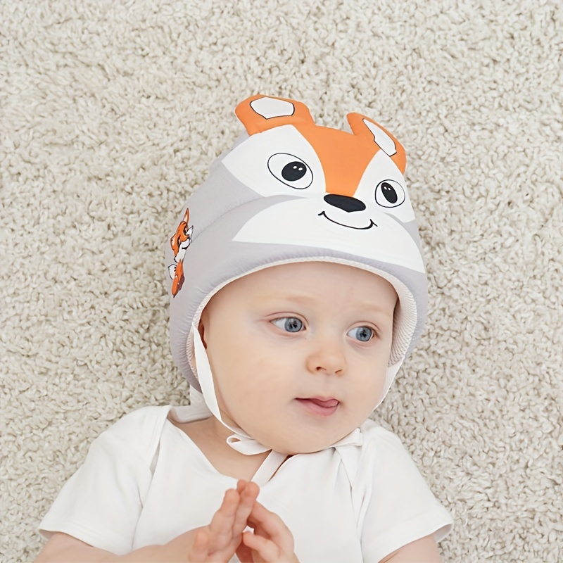 Casco de seguridad para bebé, protector de cabeza, cojín protector para la  cabeza, lindo casco de seguridad ajustable para niños, gorra de arnés para