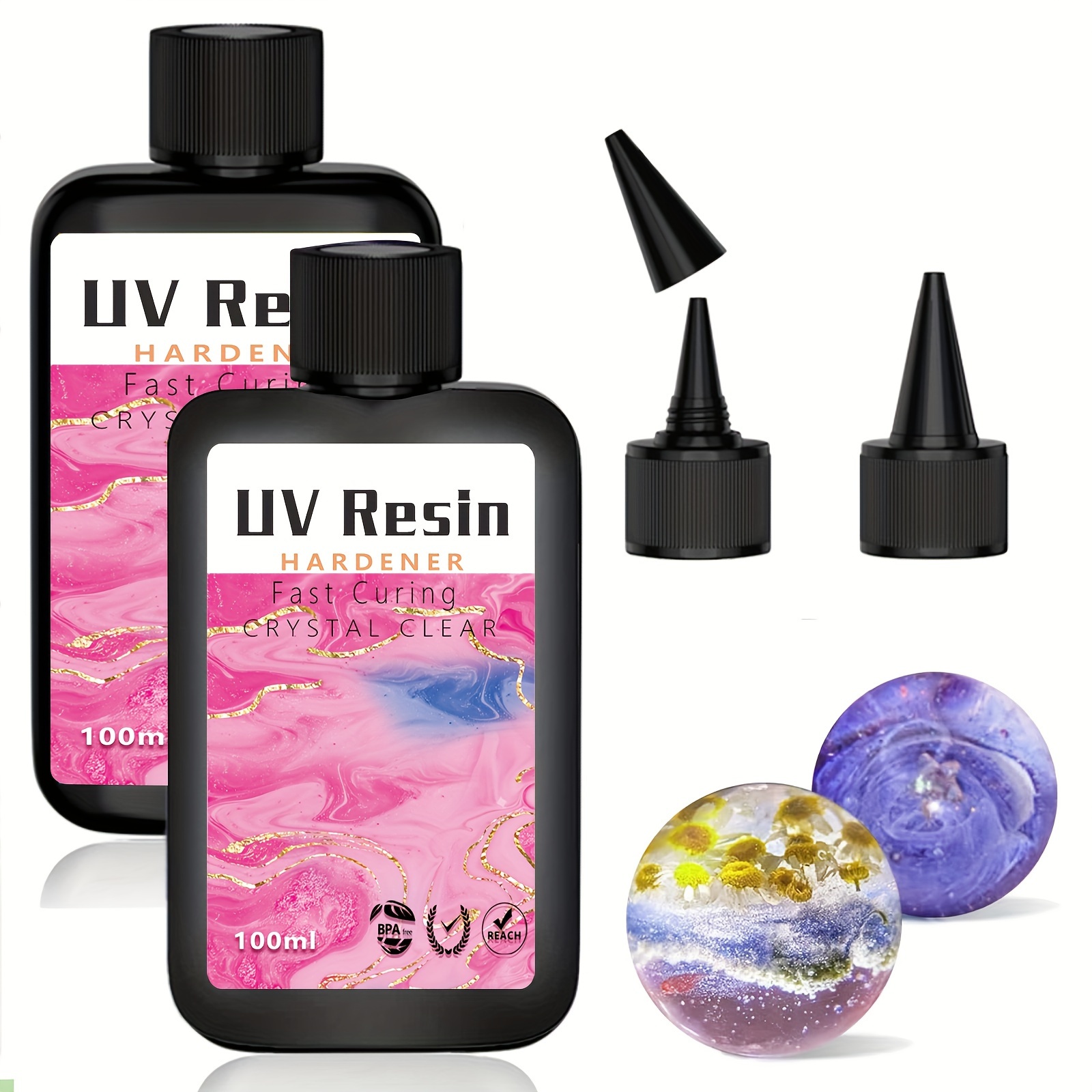 Uv Resin And Uv Lamp Kit Diy Fast Curing Uv Clear Hard Resin For Making  Jewelry Handicrafts Epoxy