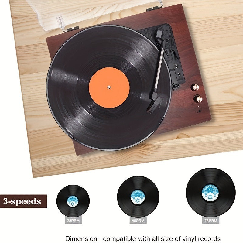 ION Audio Air Lp - Platine Vinyle Bluetooth à Trois Vitesses (33, 45 Et 78  Tours) avec Conversion Usb - Finition Bois