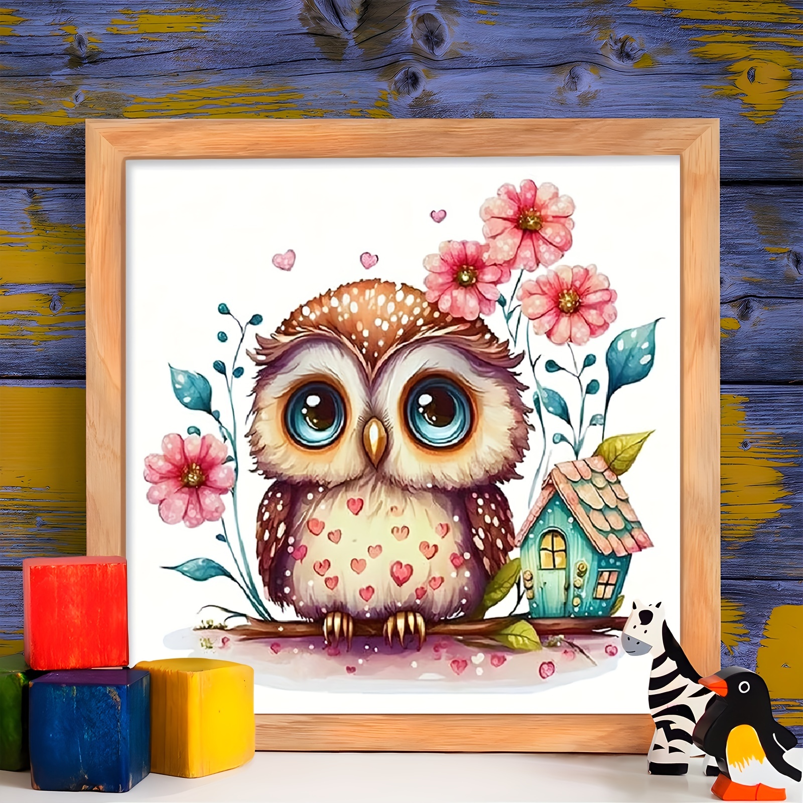 Owl Diamond Painting Kits For Adults Kids 5D DIY Crystal