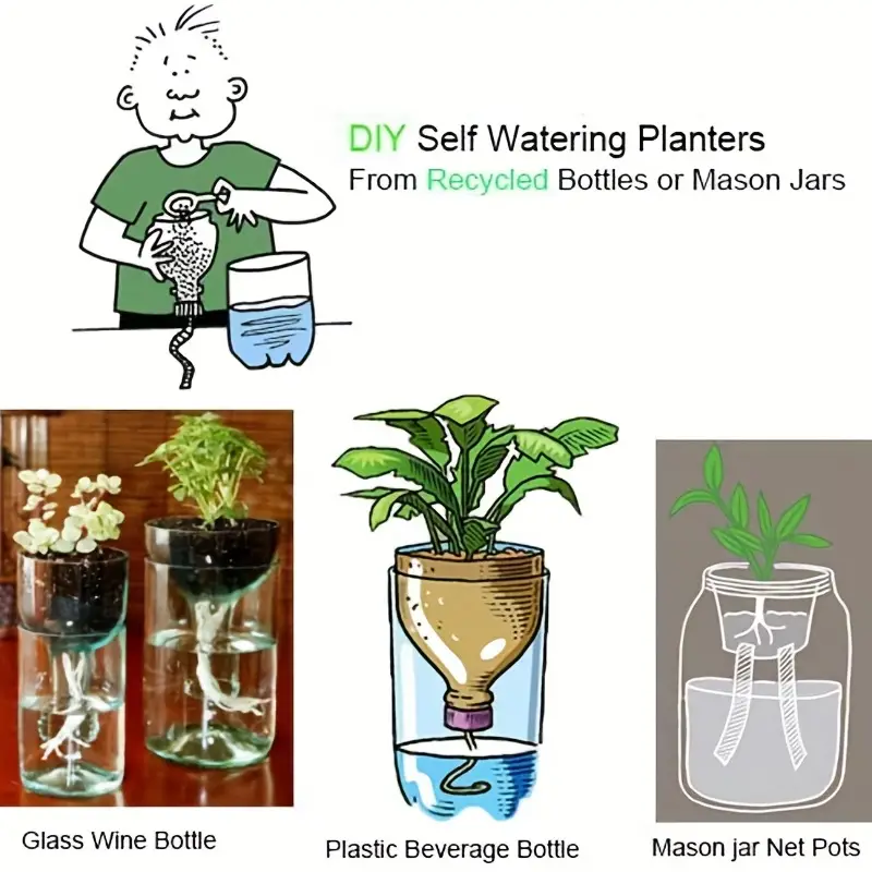 Self watering Planter Pot System Automatically Water Plants - Temu Canada