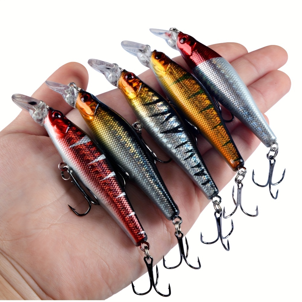 Minnow Bait Fishing Lure Floating Wobblers Topwater Lure - Temu Italy