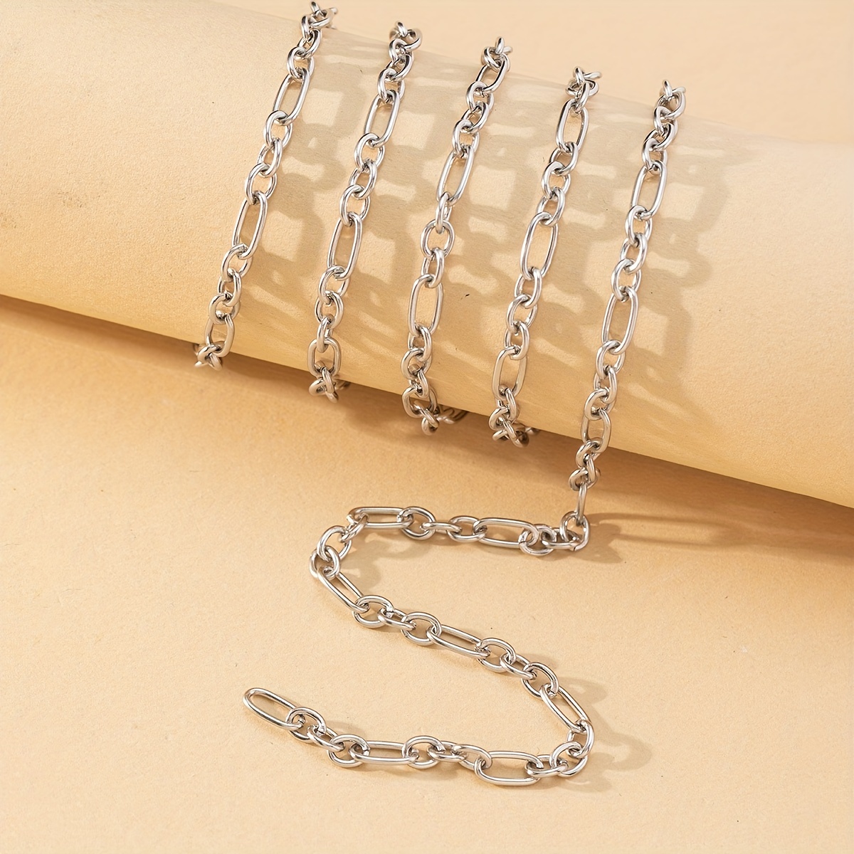 1 Meter Stainless Steel Link Chains Necklace Cuban DIY Jewelry