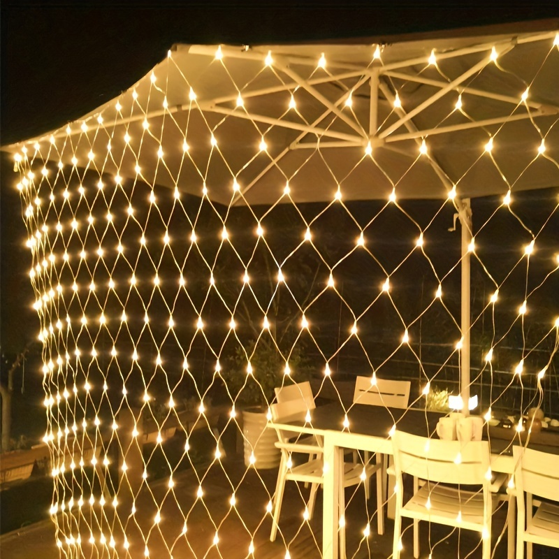 Led Outdoor Fishing Net Light Festoon Garden Decoration - Temu