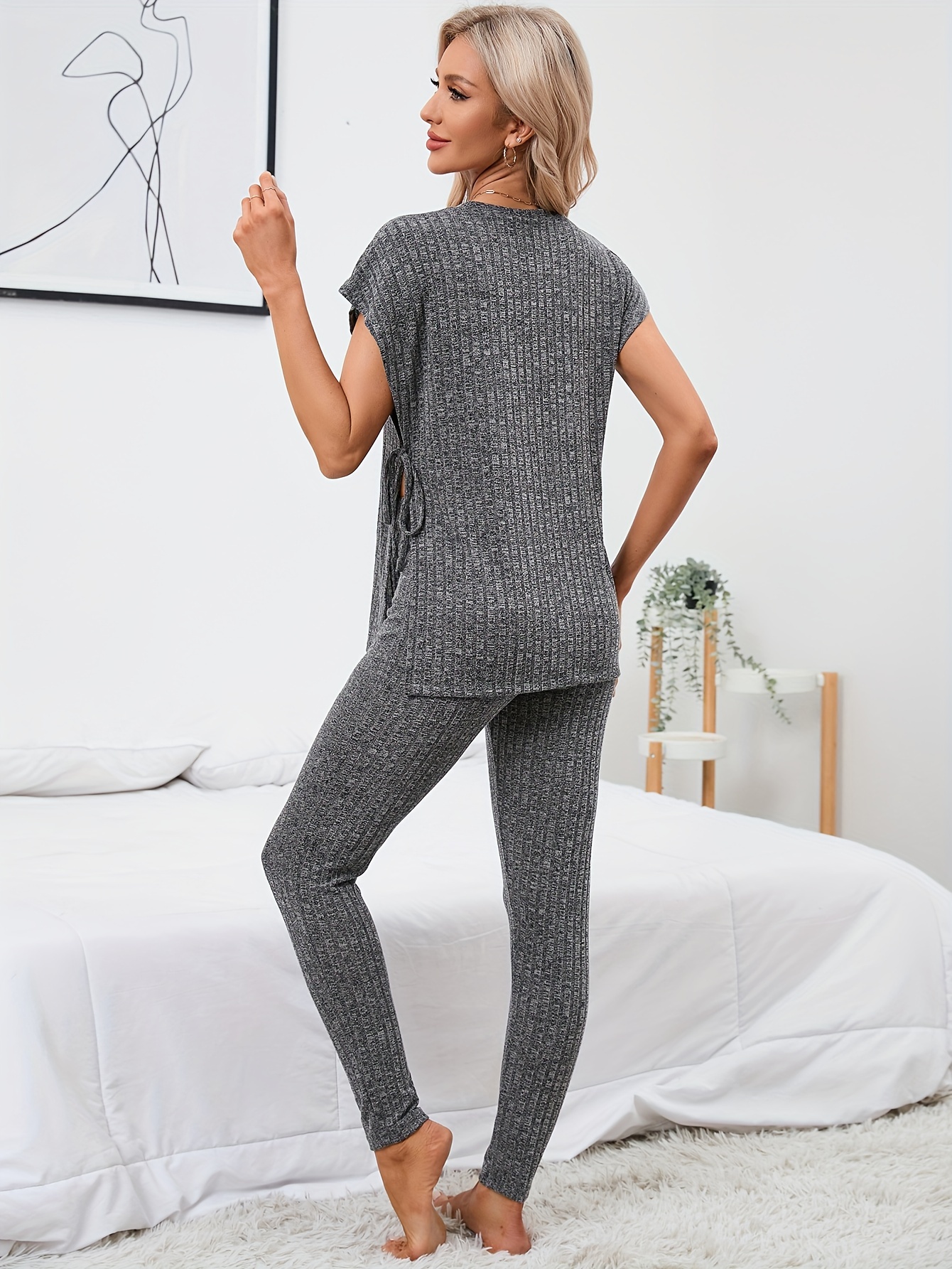 Sweater-Knit Lounge Leggings for Women