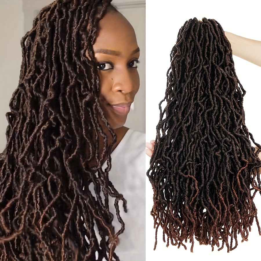 6pack 18inch New Faux Locs Crochet Curly Hair Extensions - Temu Australia