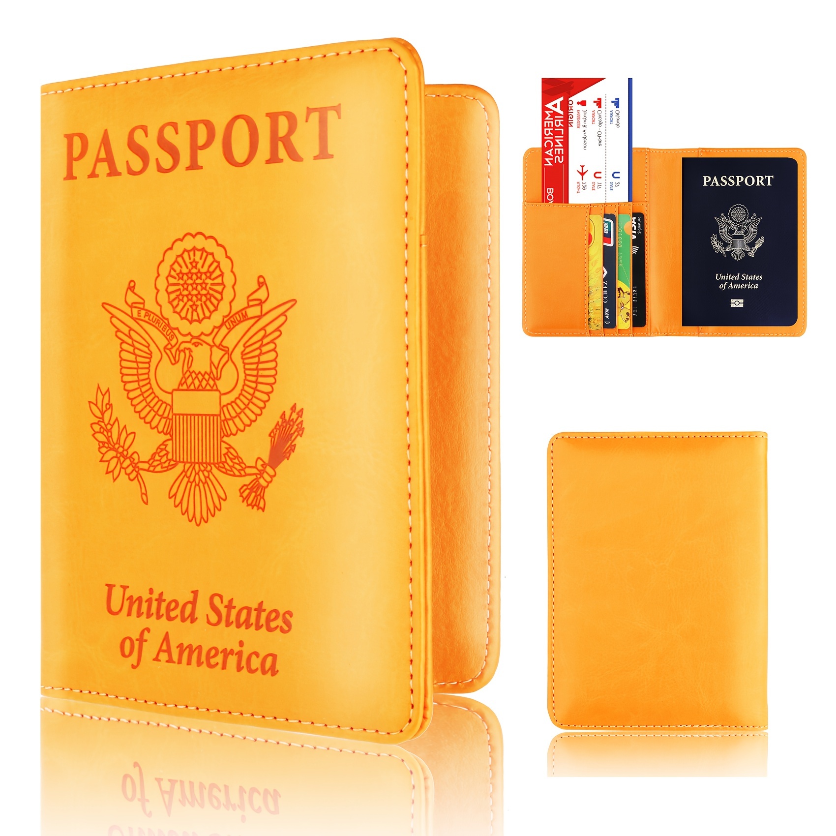 Porta Passaporto Custodia Passaporto Da Viaggio Con Blocco RFID Pelle PU  Portad