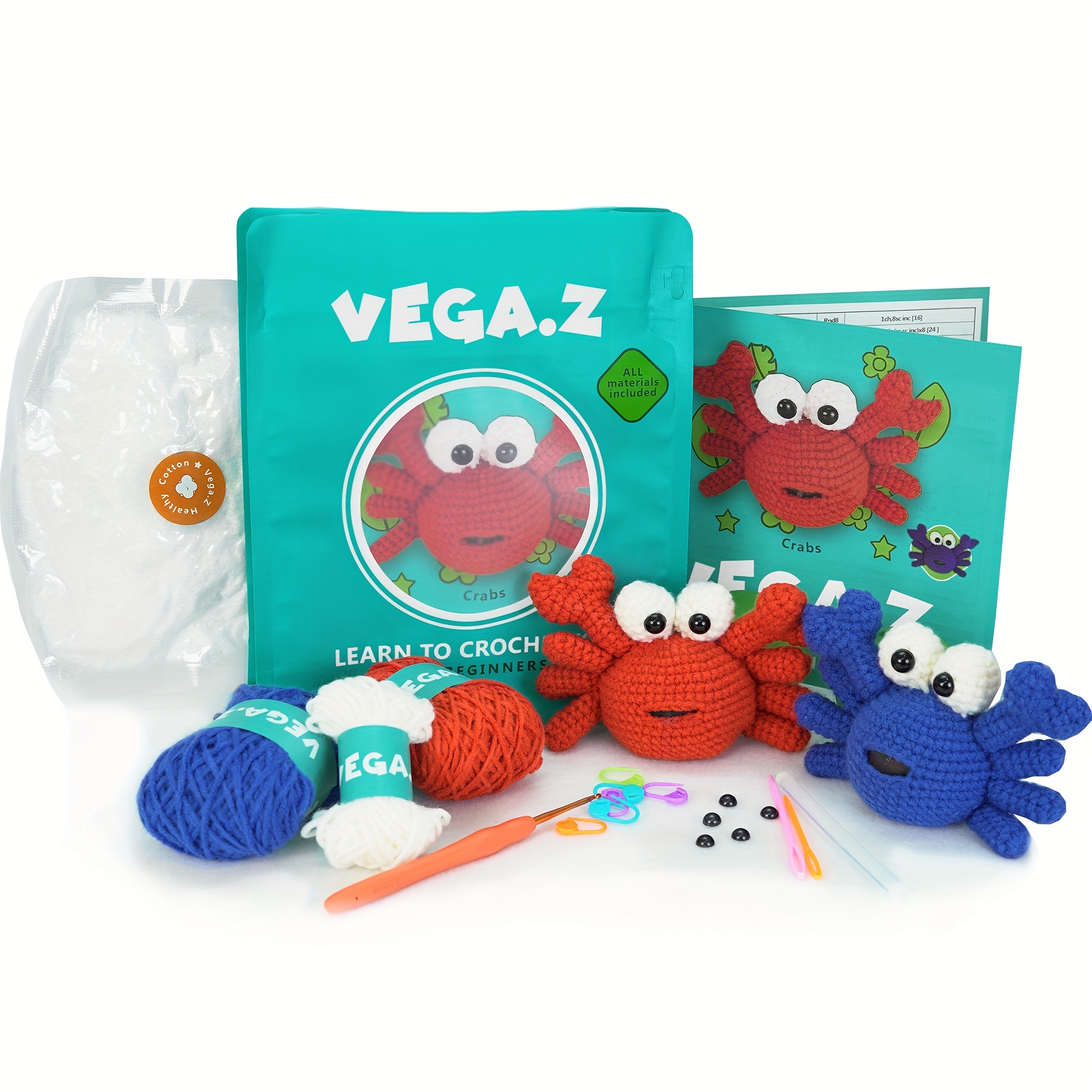 Animal Crochet Kit For Beginners Blowfish Gurumi Doll - Temu