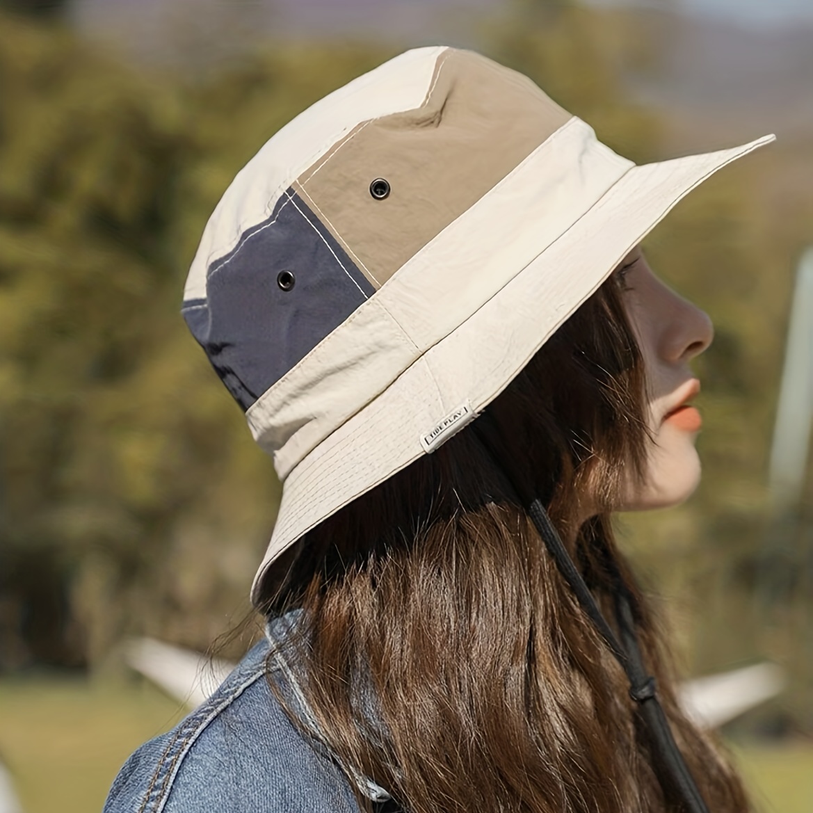 Sun Hat For Women Waterproof Wide Brim Bucket Hat Upf 50+ - Temu