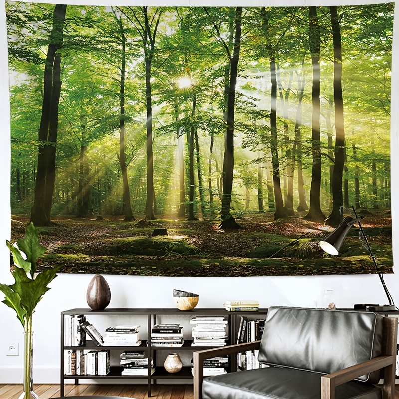 Acheter Paysage forêt série tapisserie décoration murale tissu mural maison  chambre chevet fond tissu Art mur tissu peinture