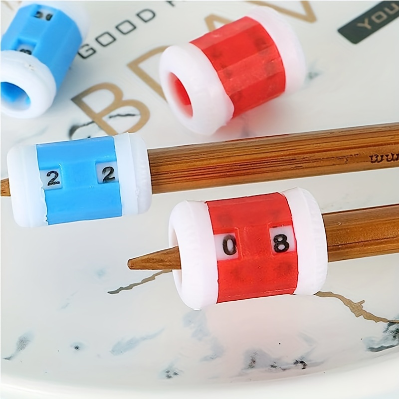 D&D 1/2pcs Knitting Stitch Counter Mini Crochet Counter Knitted Manual  Finger Counter Plastic Knitting Marking Tool