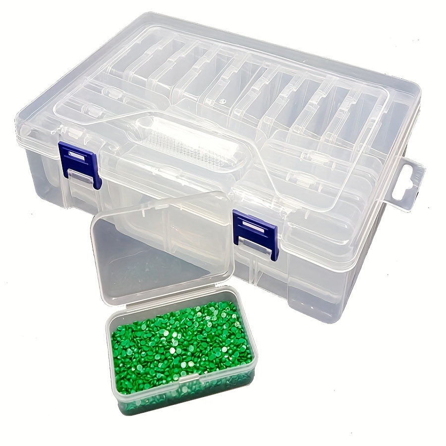 1pc 28-Compartment Transparent Plastic Storage Box With Dividers And Lid  Packaging, Perfect For Storing Jewelry, Nail Art Equipment, Fishing Gear,  Electronic Components, Beads, Earrings, Etc. A Must-Have Item For Household  Living. Great