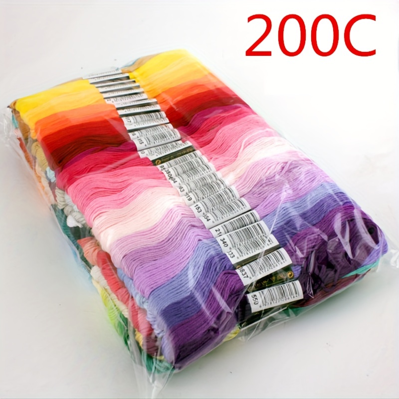 1 Juego 50/100/150 Colores Hilo Punto Cruz Color Fijo Hilo - Temu