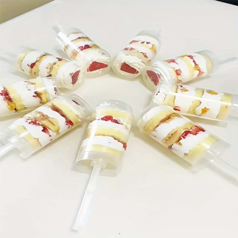 Cake Pop Shooters, Cake Push Up Pop Containers With Lids, Cake Push  Cylinder For Homemade Treats / Dessert / Snacks - Temu
