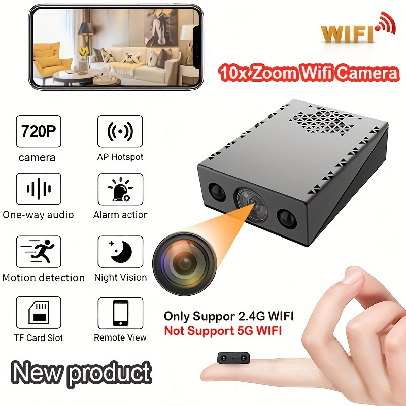 Mini telecamera spia, full hd 1080p spy camera, mini telecamera wireless con  registrazione loop e visione notturna