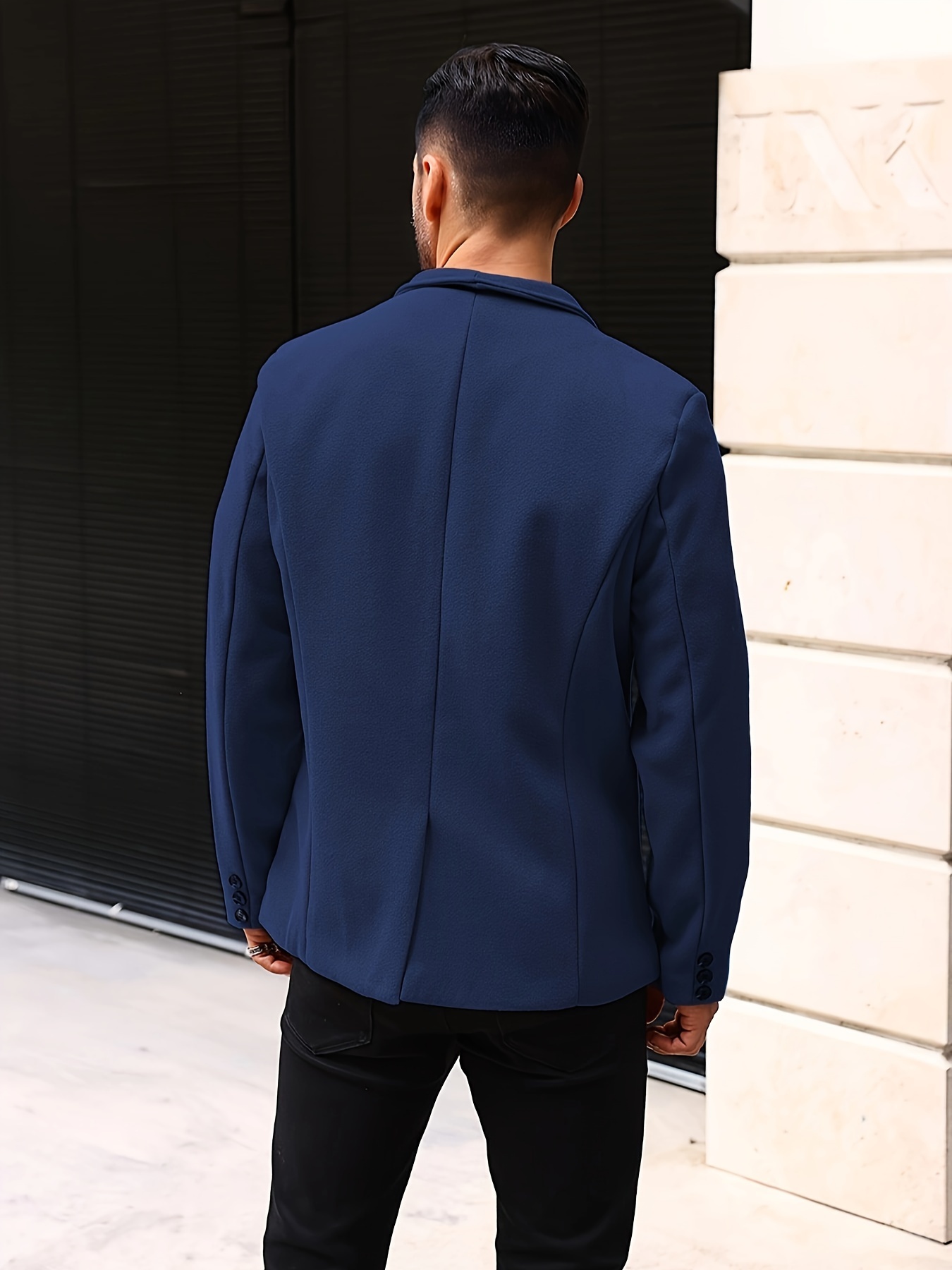 Formal Dress Suit Pants Tall Men 190CM Business Black Blue Plus