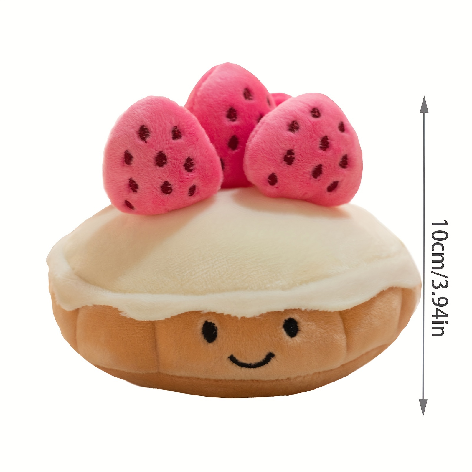 Pastel relleno Peluche Fresa Fruta Muffin Forma Juguetes de peluche Lindo  Cara Crema Snack Parsty Decor Party Gift Toys For Kids Birth-r