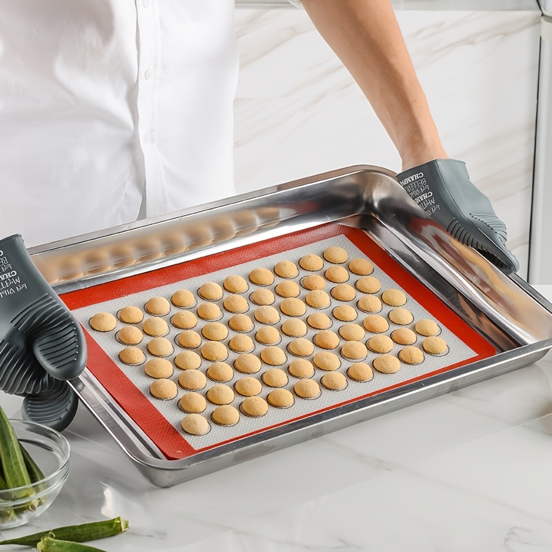 Silicone Baking Mats-Non Stick Cookie Sheet Macaron Mat Liner for Bake Pans & Rolling,Perfect Bakeware for Bread Making Pastry Cake Brioche Pizza