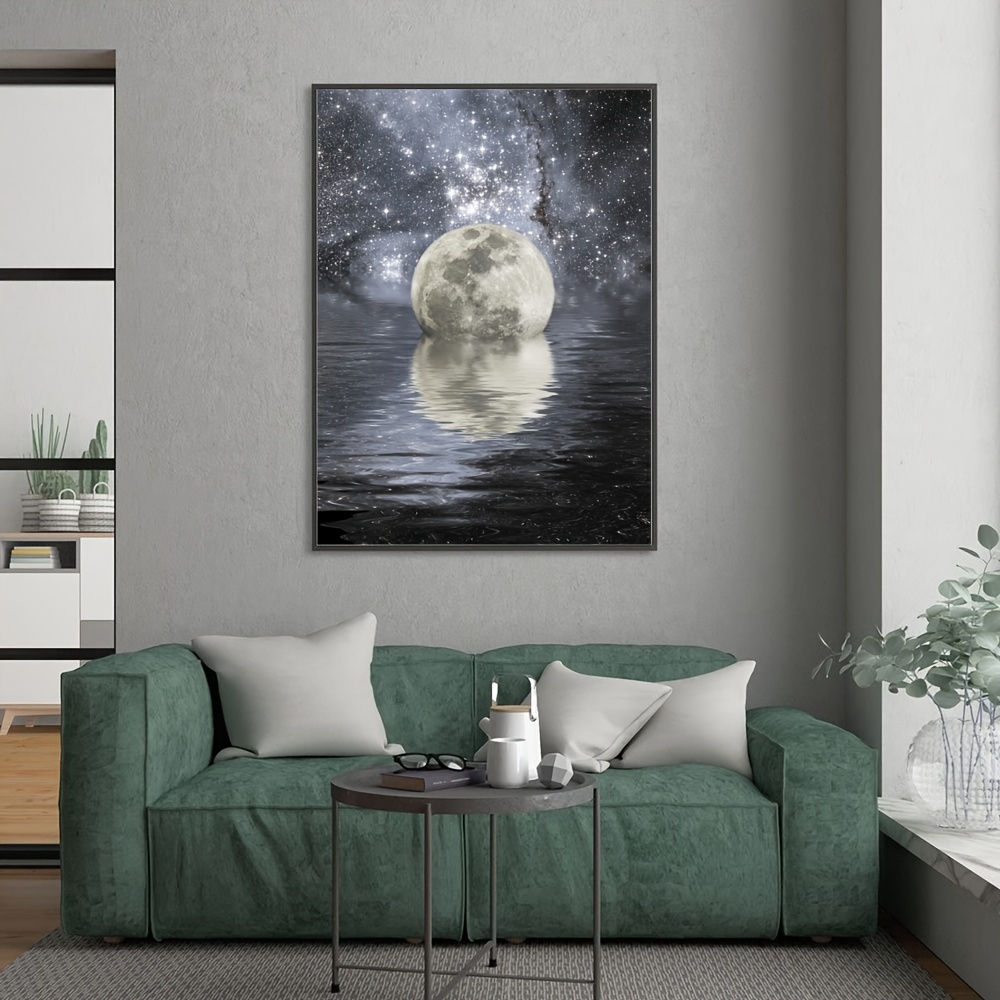 Moon And Words Wall Decor Painting Poster For Home Office Canvas Prints For  Decorations 11 16 5in No Frame Office  School Supplies Temu