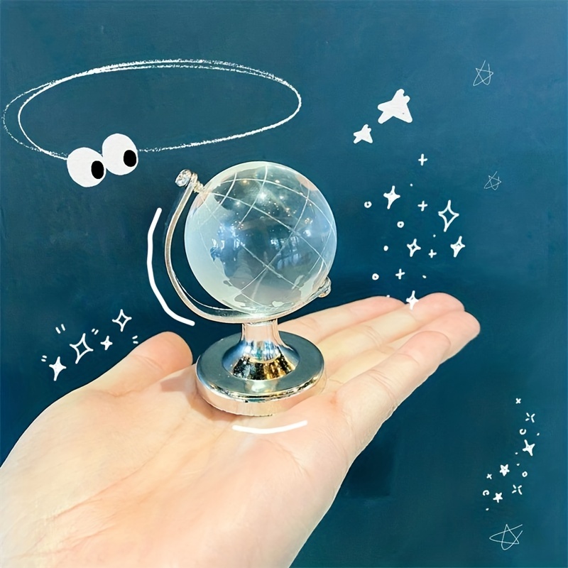 1 Pc, Transparent Universel Mini Rond Cristal Terre Globe Ball Carte  Magique Pour La Décoration De La Maison Cadeaux Créatifs Artisanat Ornement  De Bureau - Maison Et Cuisine - Temu Switzerland