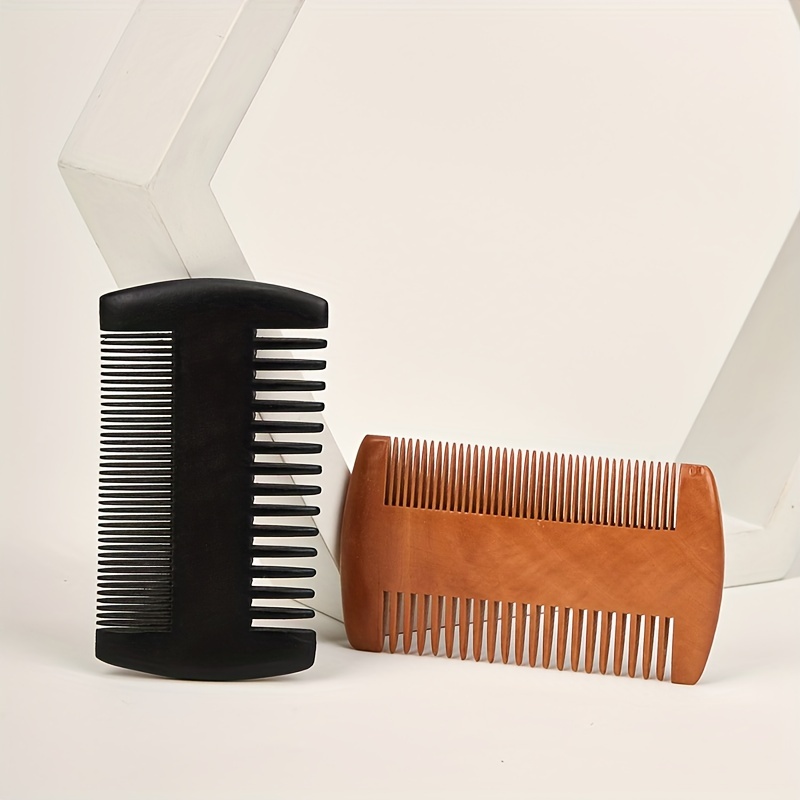 

1pcs Wooden Beard Comb, Double-sided Hair Comb, Portable And Hair Styling Comb Tool