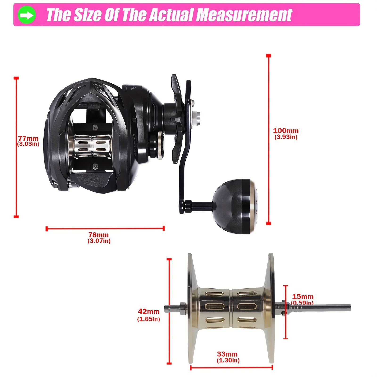 Samolla Carbon Fiber 6.3:1 Gear Ratio Baitcasting Reel Max - Temu