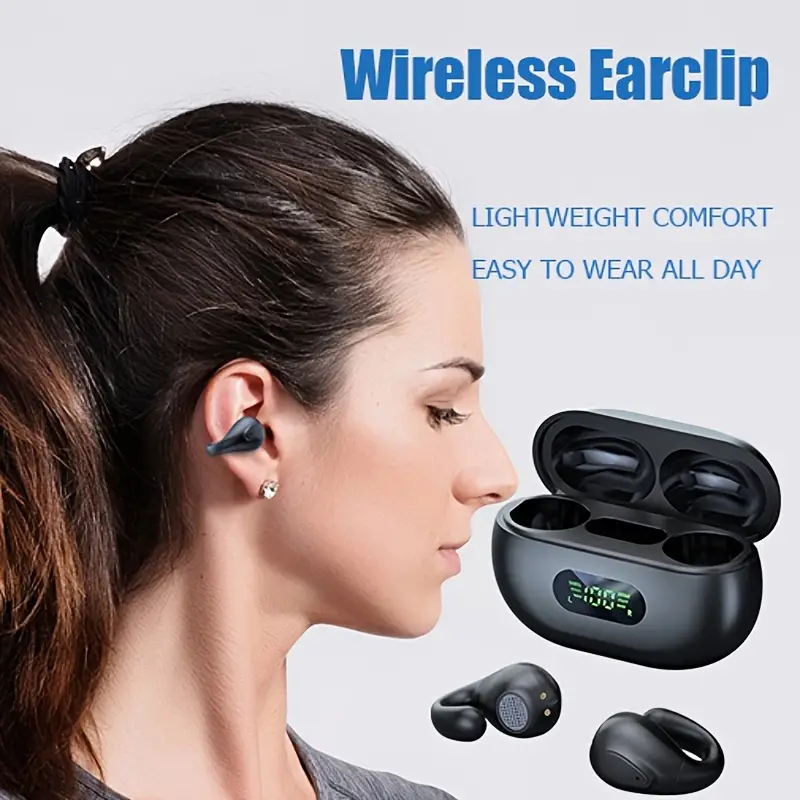 Aolon Ear Clip Sports Auriculares Inalámbricos Batería Larga