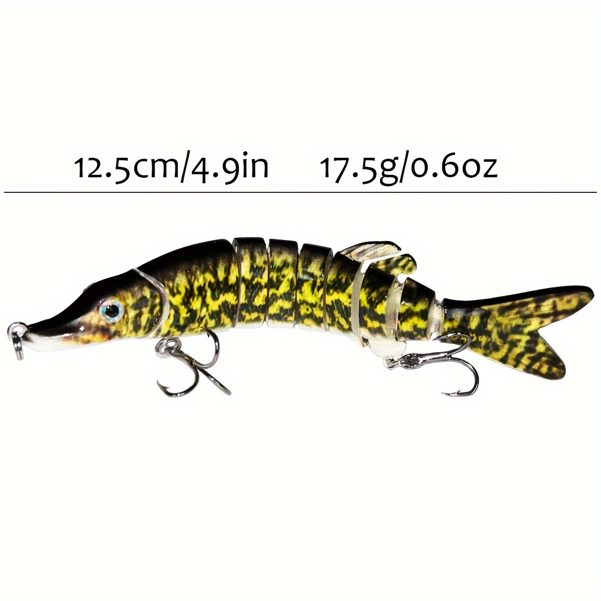 TRUSCEND Fishing Lures for Bass Trout Multi Jointed Swimbait Slow