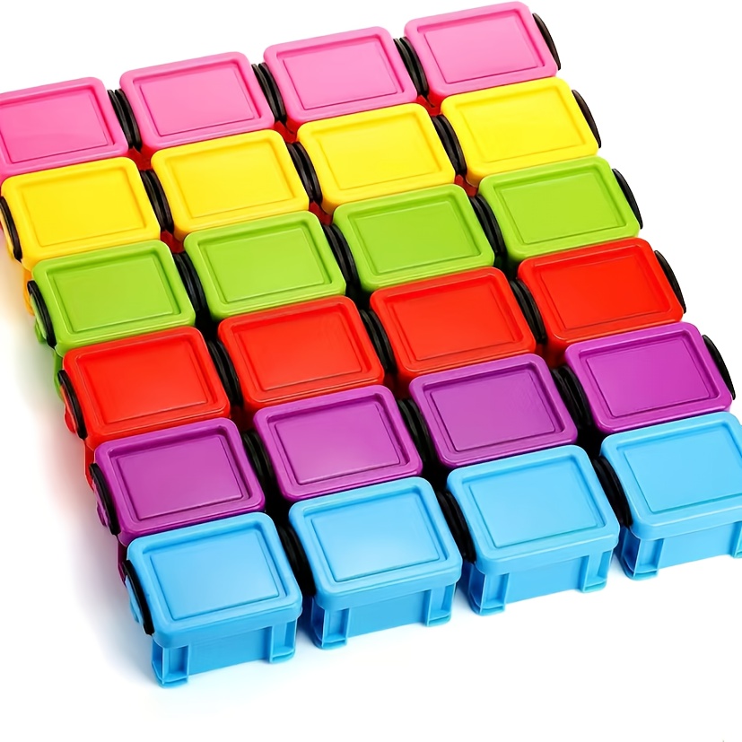 Creative Mini Storage Box Colorful Rectangular Plastic - Temu