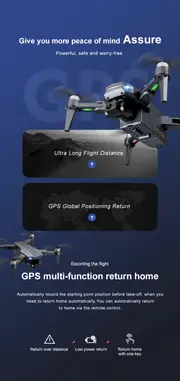 New Arrival RG106 Large Size Professional Grade Drone, Equipped With Three Axis Anti-Shake Self-stabilizing Gimbal, HD HD 1080P ESC Dual Camera, GPS Positioning Return Anti-Fly Loss details 7