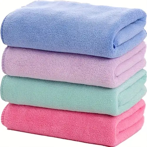 Preboun 15 Pcs Microfiber Hand Towels for Bathroom 14 x 30 inch Assorted  Colors Hand Towels Face Towel Salon Towels Coral Velvet Highly Absorbent