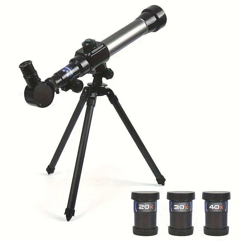 Le télescope astronomique d'éducation scientifique pour enfants joue 20X  40X 60X haute puissance 