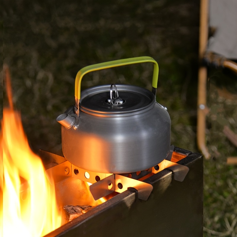 Outdoor Camping Kettle Lightweight Works with Campfires
