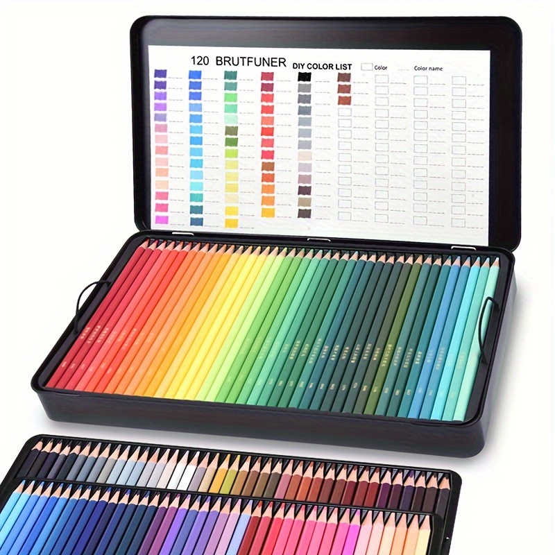 Brutfuner 120 Colored Pencils Oil Pencils Coloring Pencils - Temu