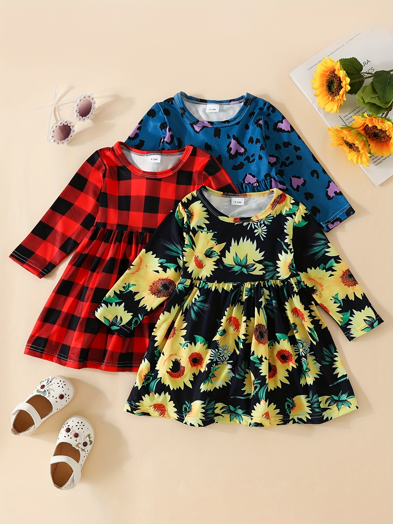 Baby Girl Clothes Toddler Girl Cute Outfits Long Sleeve - Temu