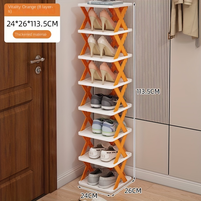 Multi tier Plastic Foldable Shoe Rack Stackable Detachable - Temu