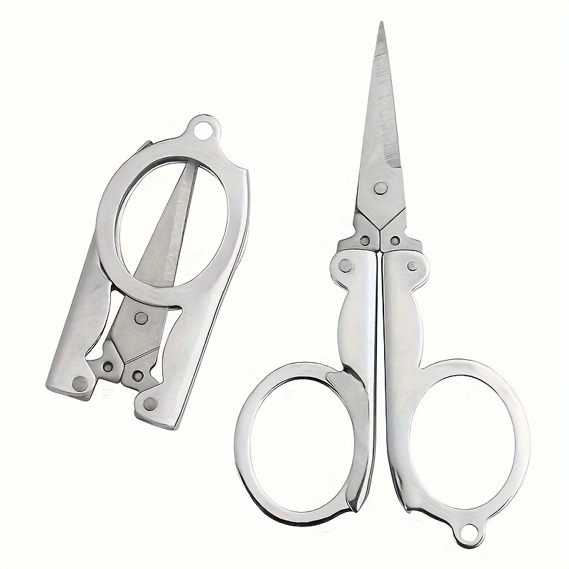 1pc Stainless Steel Hand Scissors, Classic Foldable Scissors For Home