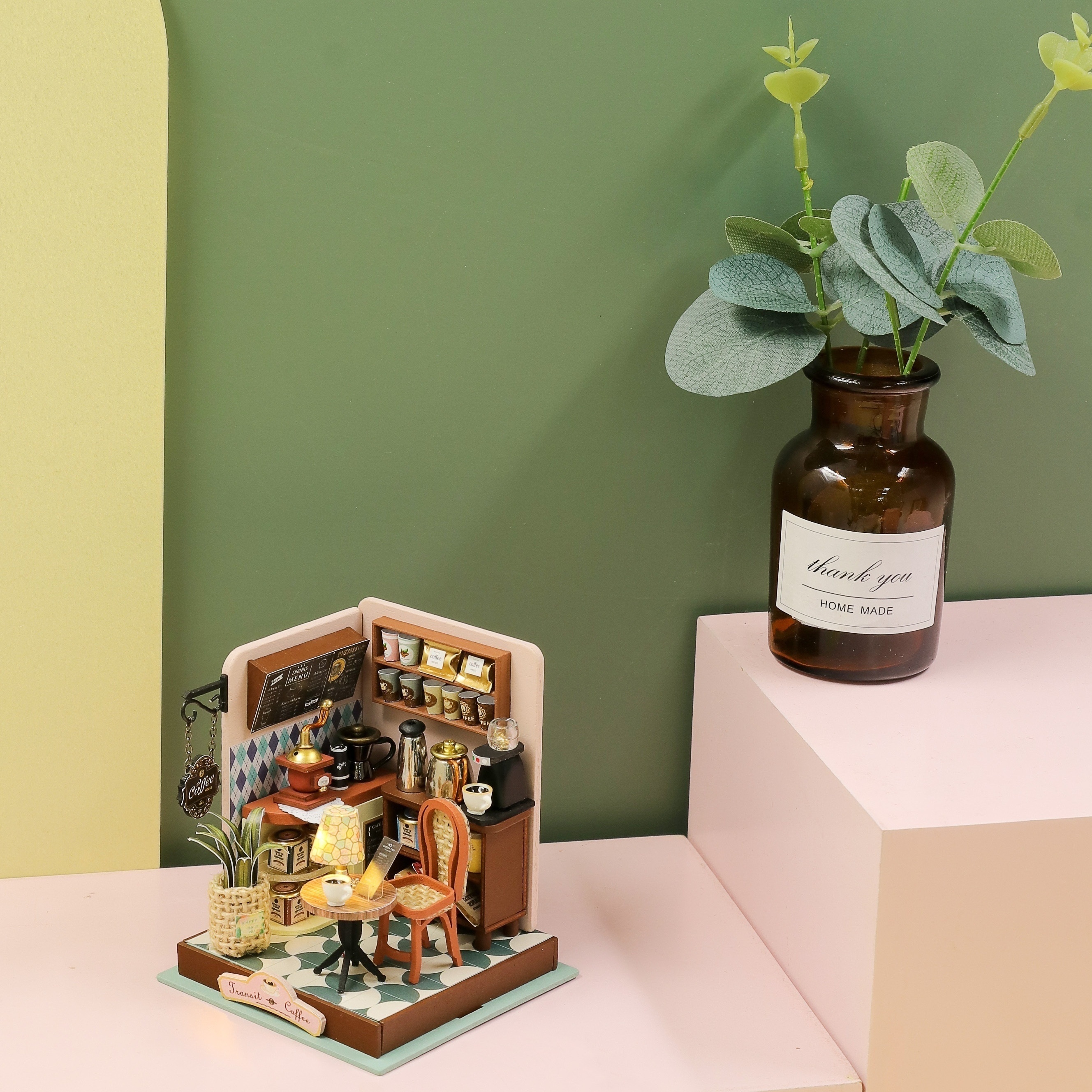Diy Miniature Dollhouse Kit – 3d Model Wooden Furniture Tiny - Temu