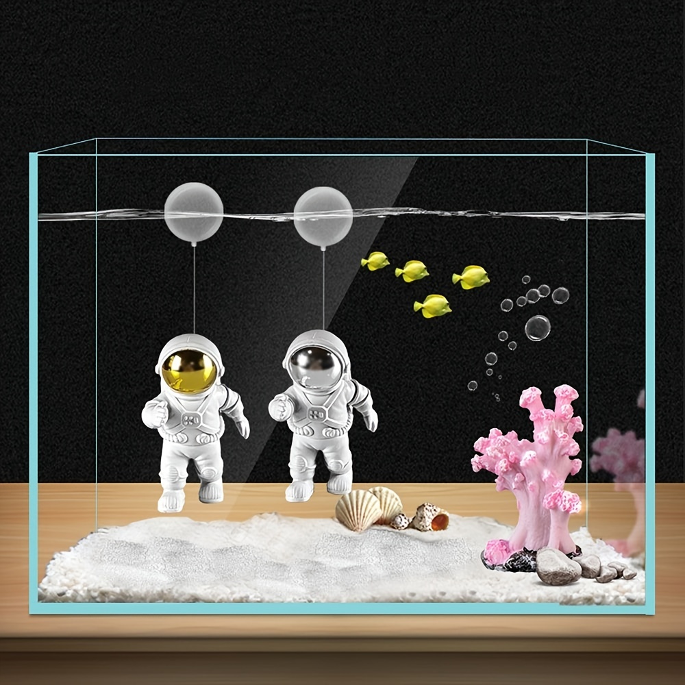 astronaut fish tank ornament